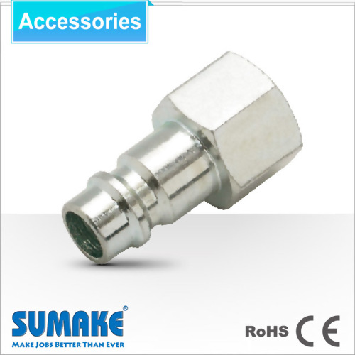 Plug-1/4" Female, Orion Type, Steel/Brass