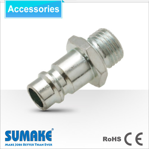 Plug-1/4" Male, Orion Type, Steel/Brass