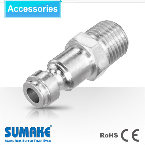 Coupler-1/4" Male, Orion Type, Steel/Brass