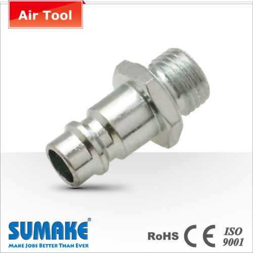 Coupler-1/4" Male, Orion Type, Steel/Brass