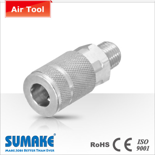 Coupler-1/4" Male, Orion Type, Steel/Brass