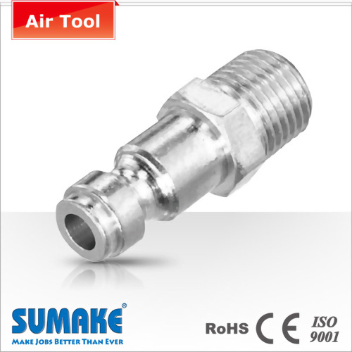 Coupler-1/4" Male, Orion Type, Steel/Brass