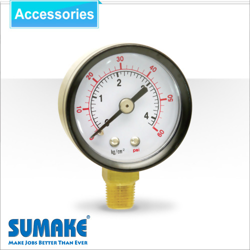 1-1/2" Pressure Gauge, with 1/8” side fitting