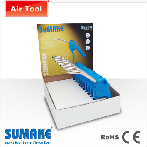 10 pcs Zinc Thread Air Blow Gun In Display Unit 10 pcs Zinc Thread Air Blow Gun In Display Unit