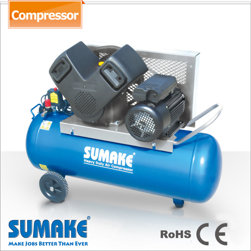 3HP Piston(Belt) Type Air Compressor w/90L Tank, Tri. Phase