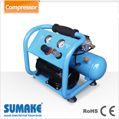 1/6HP Portable Air Compressor With 4L Tank & Panel