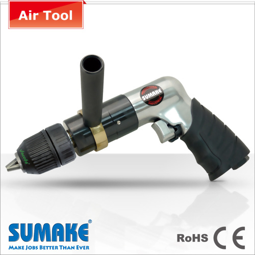 1/2" HEAVY DUTY REVERSIBLE AIR DRILL W/KEYLESS CHUCK