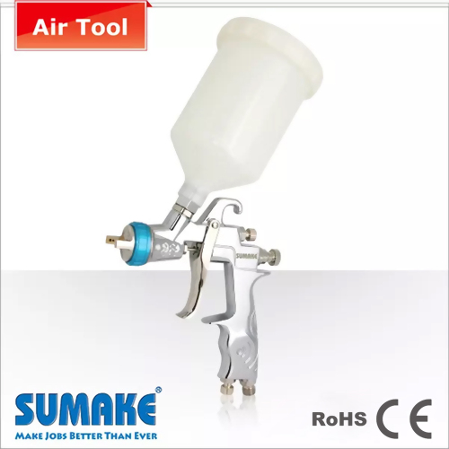 HVLP Gravity Type Air Spray Gun w/600c.c. Plastic Cup