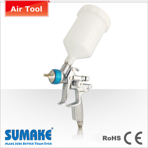 HVLP Gravity Type Air Spray Gun w/600c.c. Plastic Cup