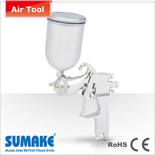 TYPE HAUTE PRESSION DE GRAVITE pistolet de pulvérisation pneumatique ( φ1.4mm ) AVEC 400CC INOX COUPE