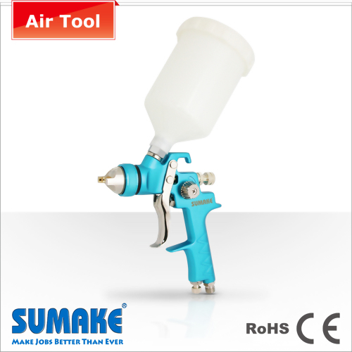 HVLP Gravity Type Air Spray Gun w/600c.c. Plastic Cup