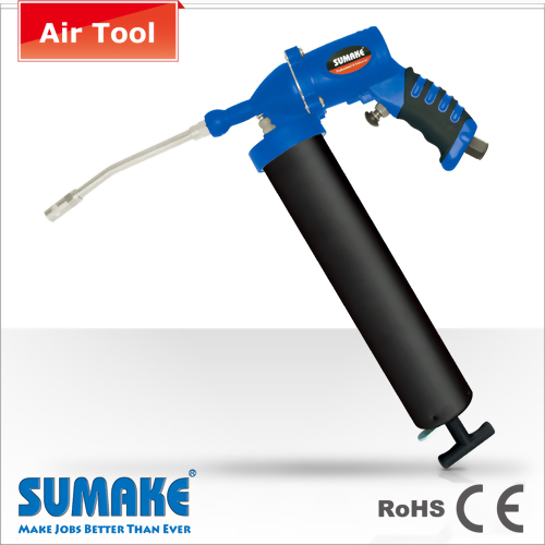 SINGLE-SHOOT AIR GREASE GUN (400cc) WITH METAL BEND SPOUT- COMPOSITE HOUSING