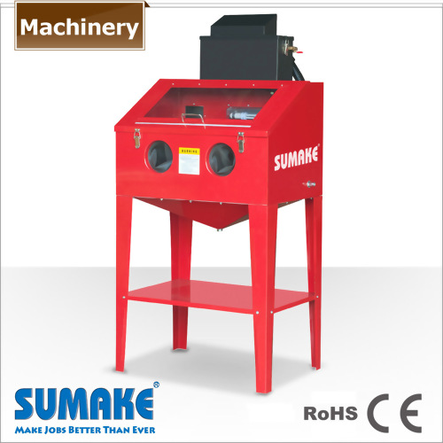 Sand Blaster Cabinet with Built In Dust Collector-Floor Type, 30 gallons