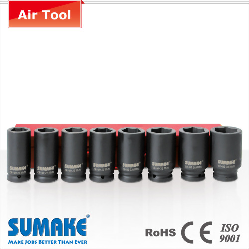 8PCS 3/4&quot; DEEP AIR SOCKET SET (CR-MO STEEL)
