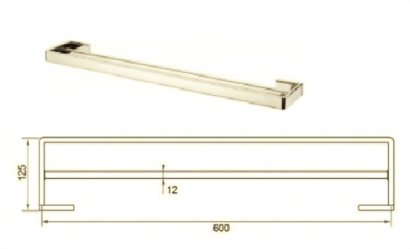 Towel Rail 2200-02l2-600