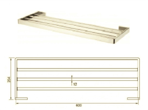 Towel Rail 2200-02l4-600