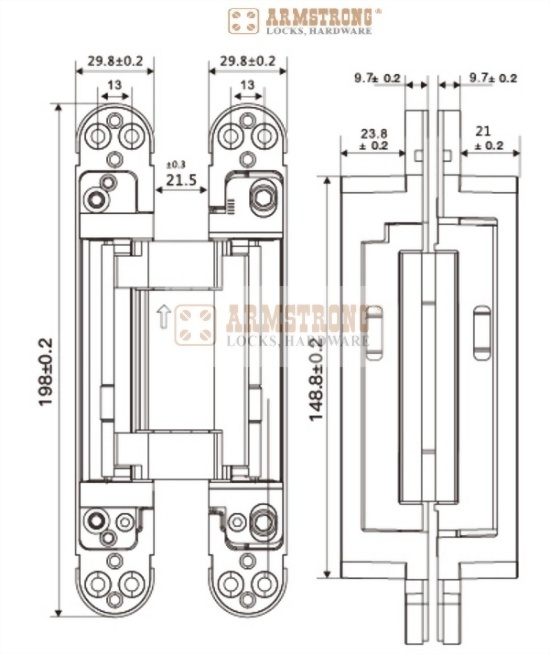 Hydraulic 3D Concealed Door Hinge