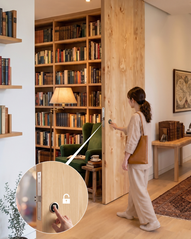 Smart Digital Fingerprint Sliding Door Lock - SDDF-002C