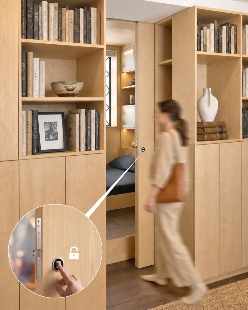 Smart Digital Fingerprint Sliding Door Lock - SDDF-002C