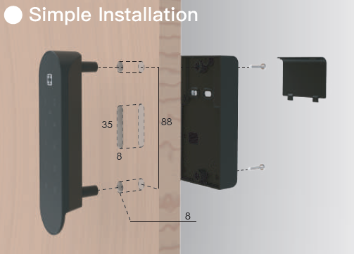 Code Entering Smart Digital Lock (SDWP-012)
