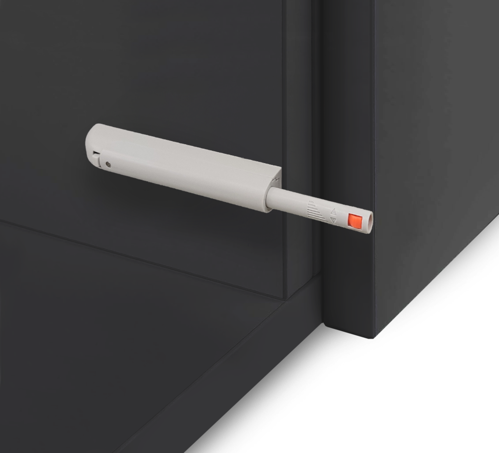 Quick-removable cabinet door push opener