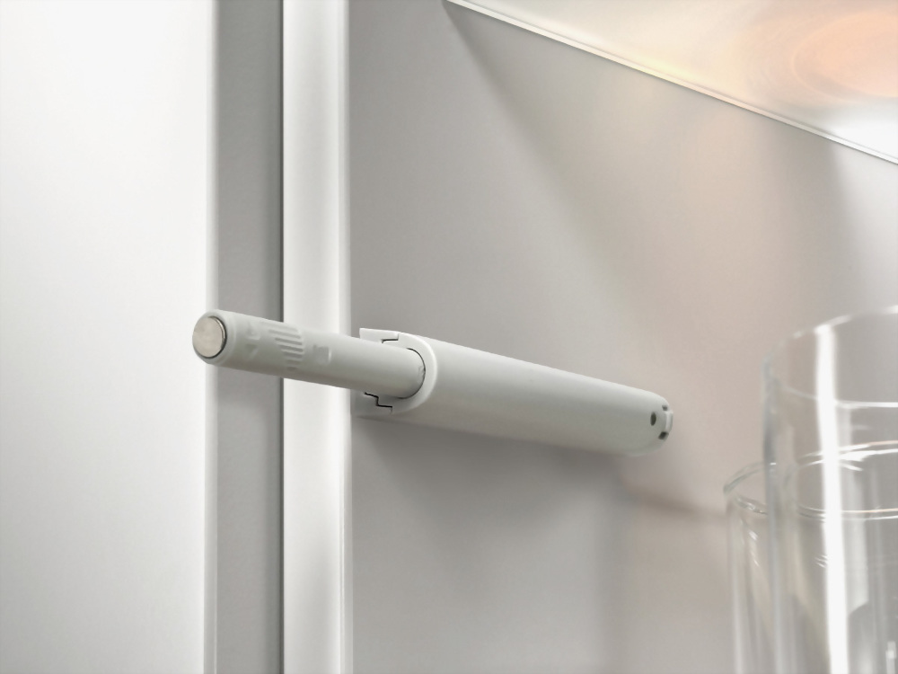 Quick-removable cabinet door push opener
