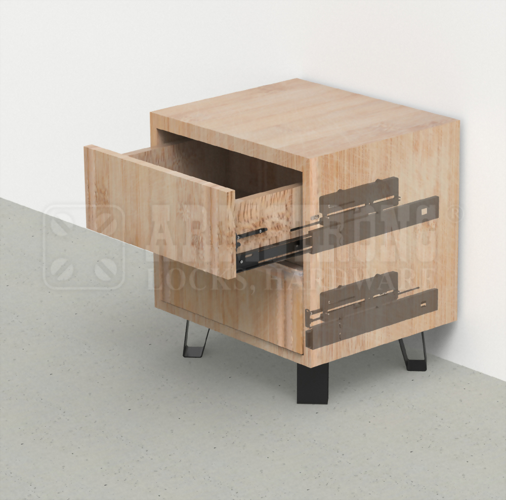Push open and soft-close drawer adaptor