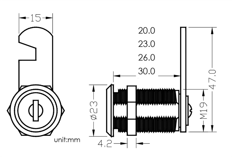 Cerradura de La Leva 505-26