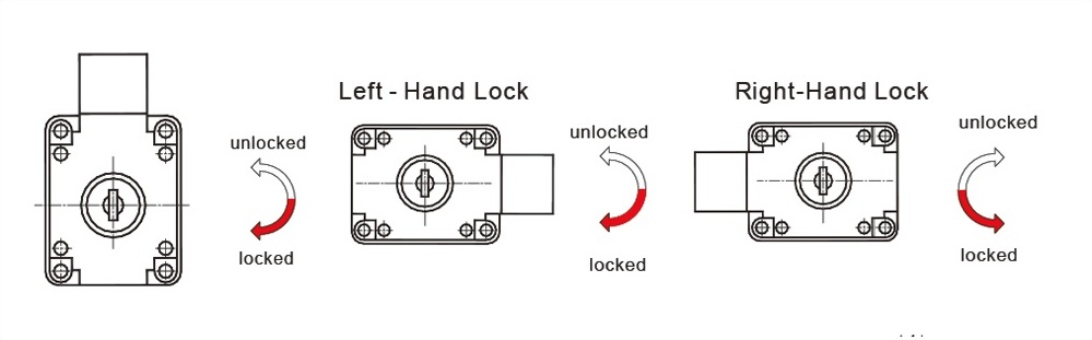 办公室用之两段式加长型锁片抽屉锁 508-系列