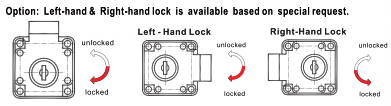 Drawer lock for Office Furniture 507-38