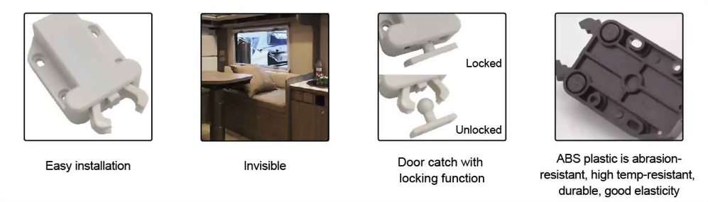 Invisible Push latch AL-04