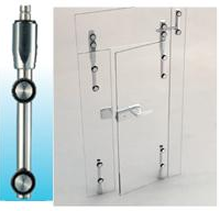 TOP PIVOT BAR(UPPER GLASS DOOR PIVOT BAR)-Glass To Wall 1500SUS-01-Sunken Screw Series