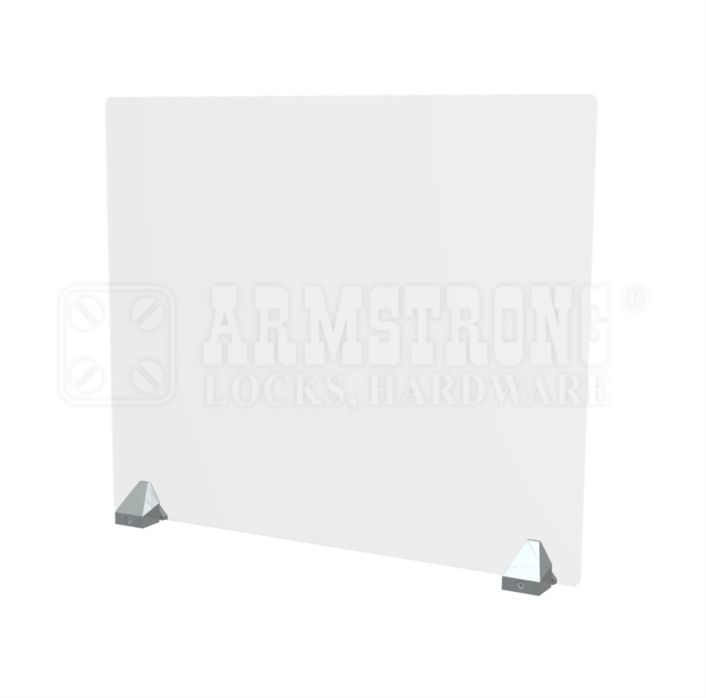 Table-top single protective barrier stand
