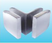 90 degree Stainless Glass Clamp-Glass to Glass 1200SUS-01GG