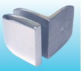 90 degree Stainless Glass Clamp-Glass to Wall 1200SUS-02-GW