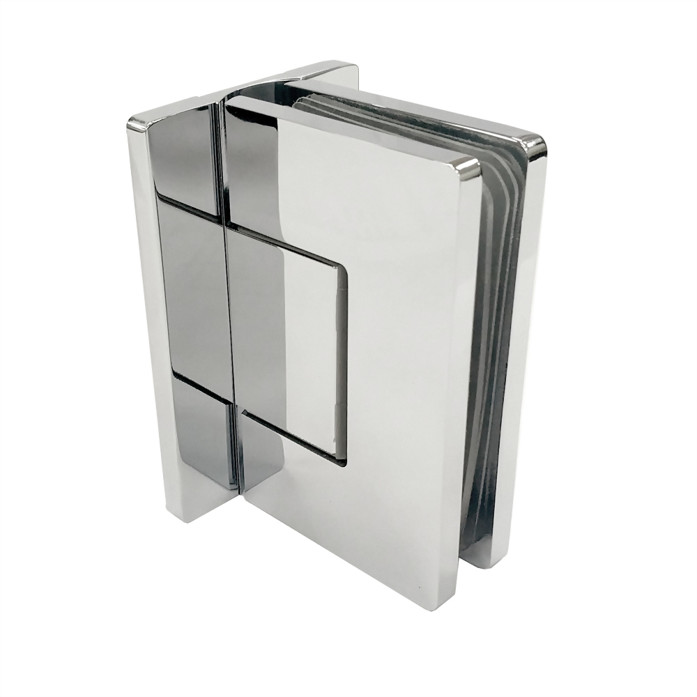 Deluxe 90 Degree Full Back Plate Glass to Wall Shower Door Hinges