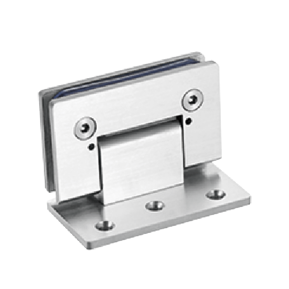 90 Degree Offset Back Plate Glass to Wall Hydraulic Hinge
