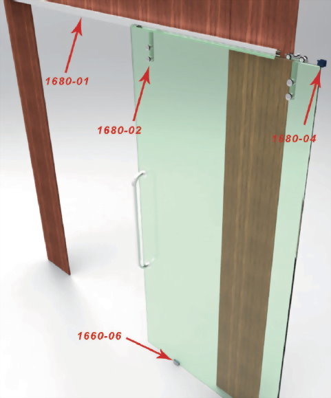 Sliding Door System-Aluminum Rail Fitting System 1680 1Sliding Door System-Aluminum Rail Fitting System 1680