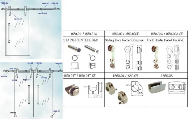Sliding Glass Door System-Glass To Glass 1660T 2