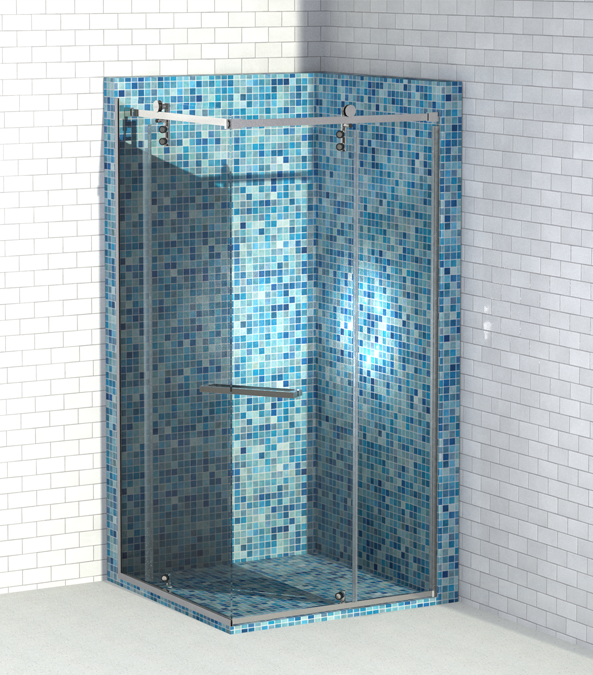 1665 Space-Saving Sliding Shower System