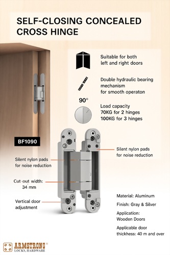 Hydraulic 3D Concealed Door Hinge