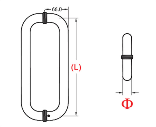 Poignée en verre 1410-01-2