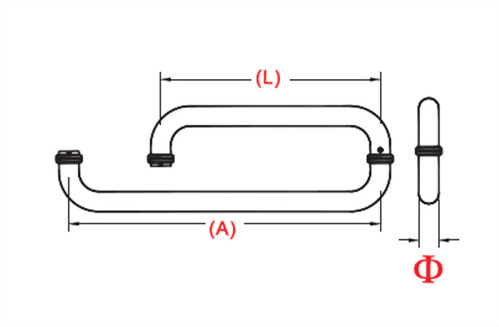 Poignée en verre 1410-03