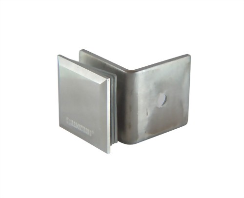 90 degree Stainless Slope edge Glass Clamp-Glass to Wall 1200SUS-02