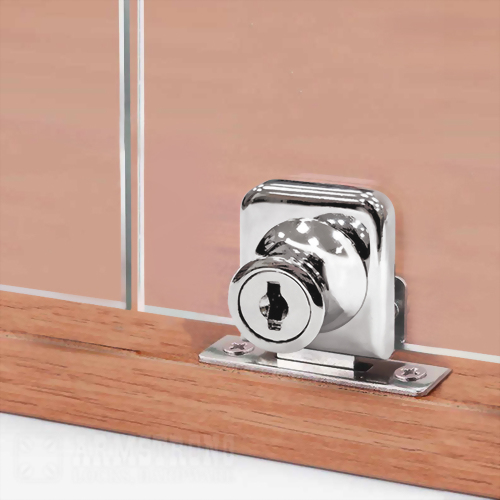 Verrou d'armoire en verre