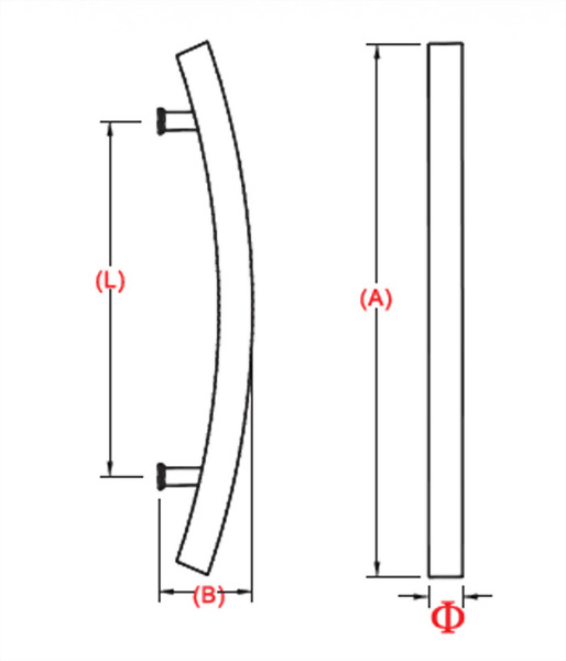 Glass Handle 1410052 Armstrong Locks Hardware