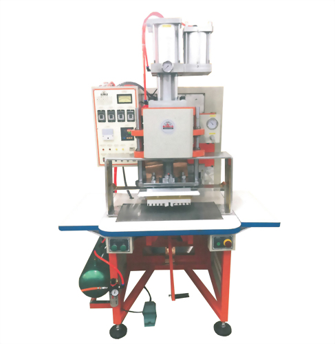 数位式节能增压型单面双头鞋面压花机