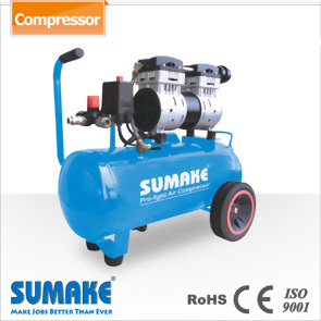 Silent Oil Free Air Compressor,1HP, 24L Tank