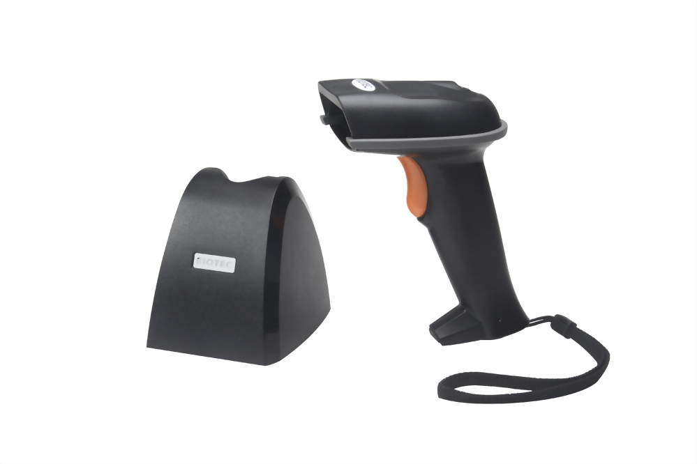 Wireless 2D Barcode Scanner with Cradle, RIOTEC iLS6300JBU, Bluetooth 2D Barcode Scanner