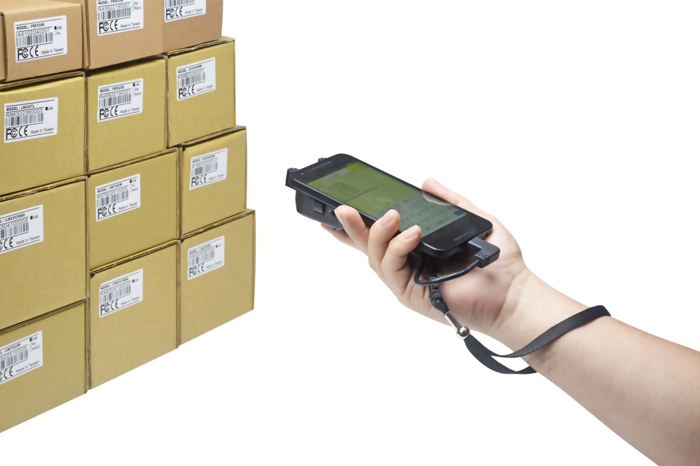 1D 手機專用條碼掃描器, 藍芽 iDC9277A for iOS; OTG DC9277A for 安卓手機, 依不同APP, 可應用在 倉庫庫存管理, 零售市場, 驗票機 使用